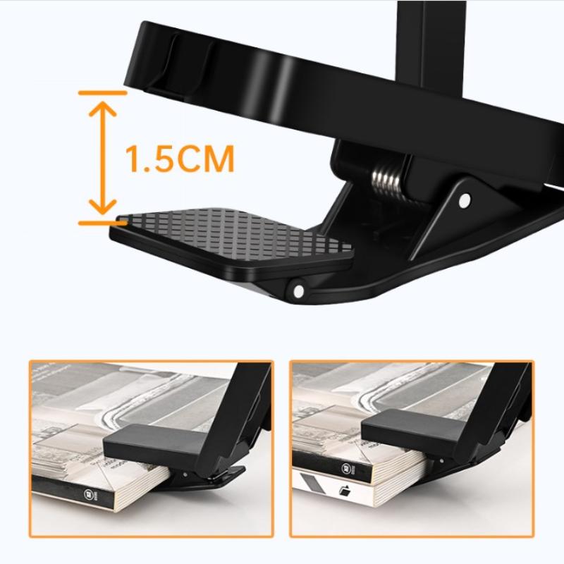 Лампа для чтения на клипсе Ra98, перезаряжаемая через USB, без мерцания, для чтения книг ночью