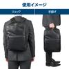 Деловая сумка Fineseed Business Backpack BR2303 Рюкзак совместим с B4, совместим с 16-дюймовым повседневным рюкзаком AMFSBR2303BK черного цвета [Hakuba] размера,