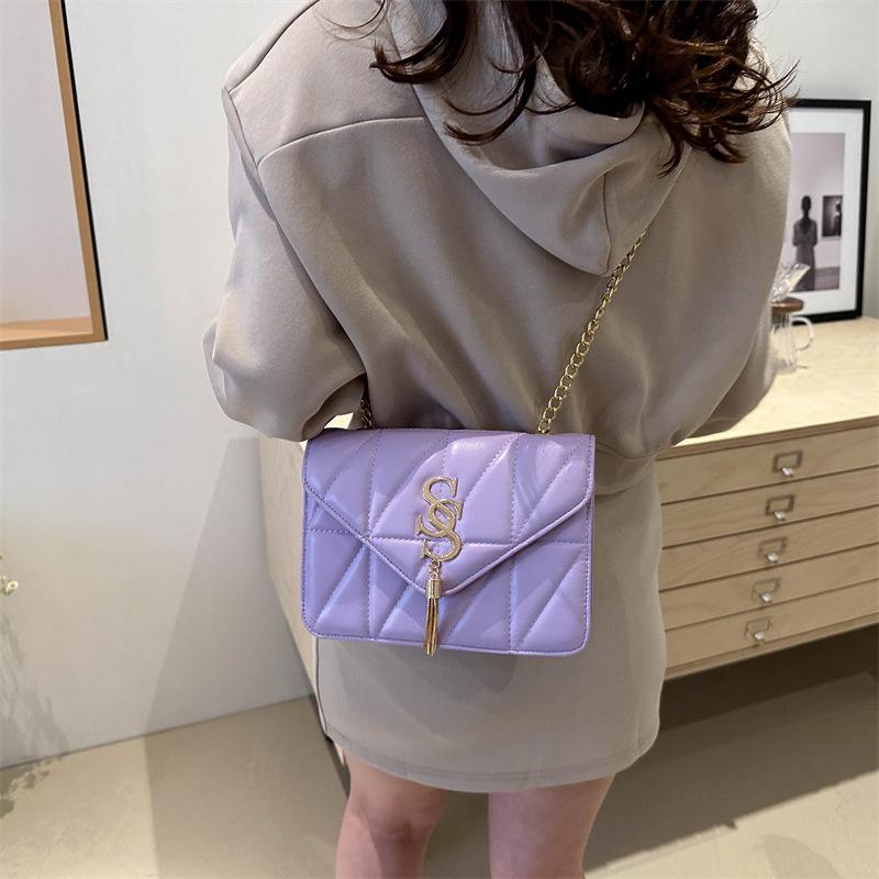 Повседневная ретро-сумка в стиле минимализма, модная сумка через плечо, новая стильная сумка, женская сумка на цепочке, женская сумка через плечо