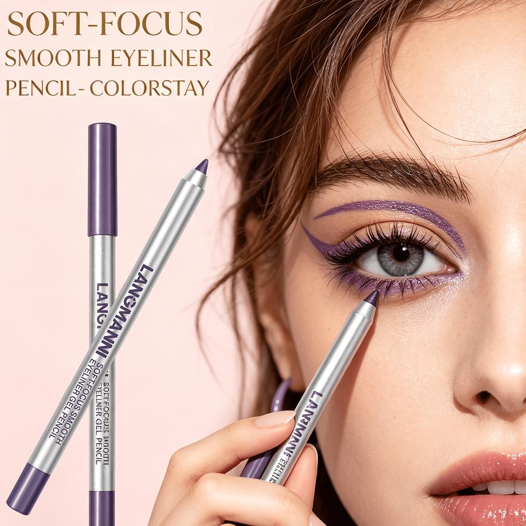 3Pcs Sharpenable Gel Eyeliner Pencil Smooth Matte Shimmer Smudgeproof Waterproof Eye Liner