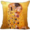G0309 Hot Sale Gustav Klimt The Kiss Square Pillowcase Custom Zippered Cushion Pillow Cover Case 45x45cm