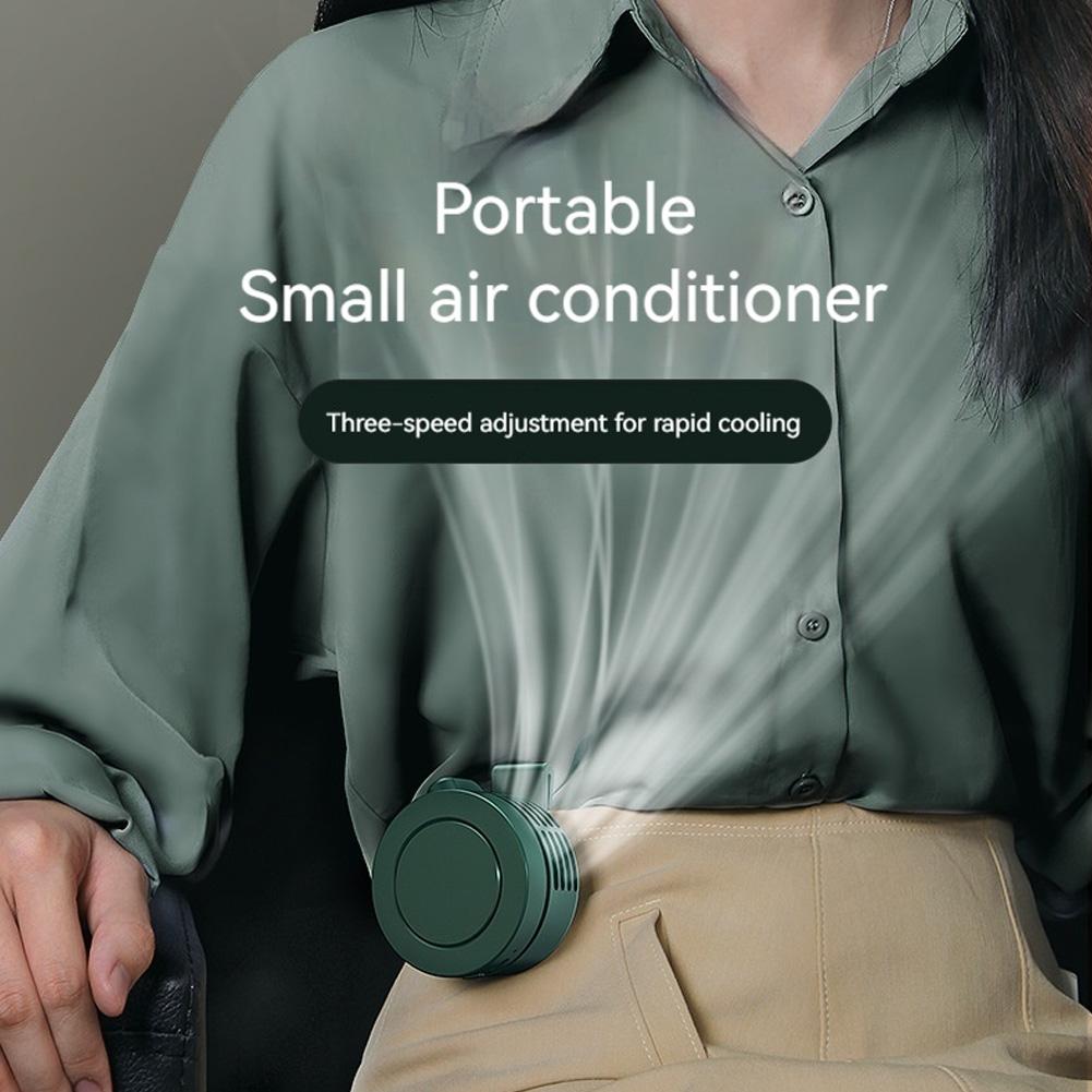 1/2 шт. Мини-вентилятор с клипсой 3 скорости ветра Портативные вентиляторы с клипсой на пояс Безлопастной персональный вентилятор для тела 900 мАч Беспроводные электрические циркуляторы воздуха