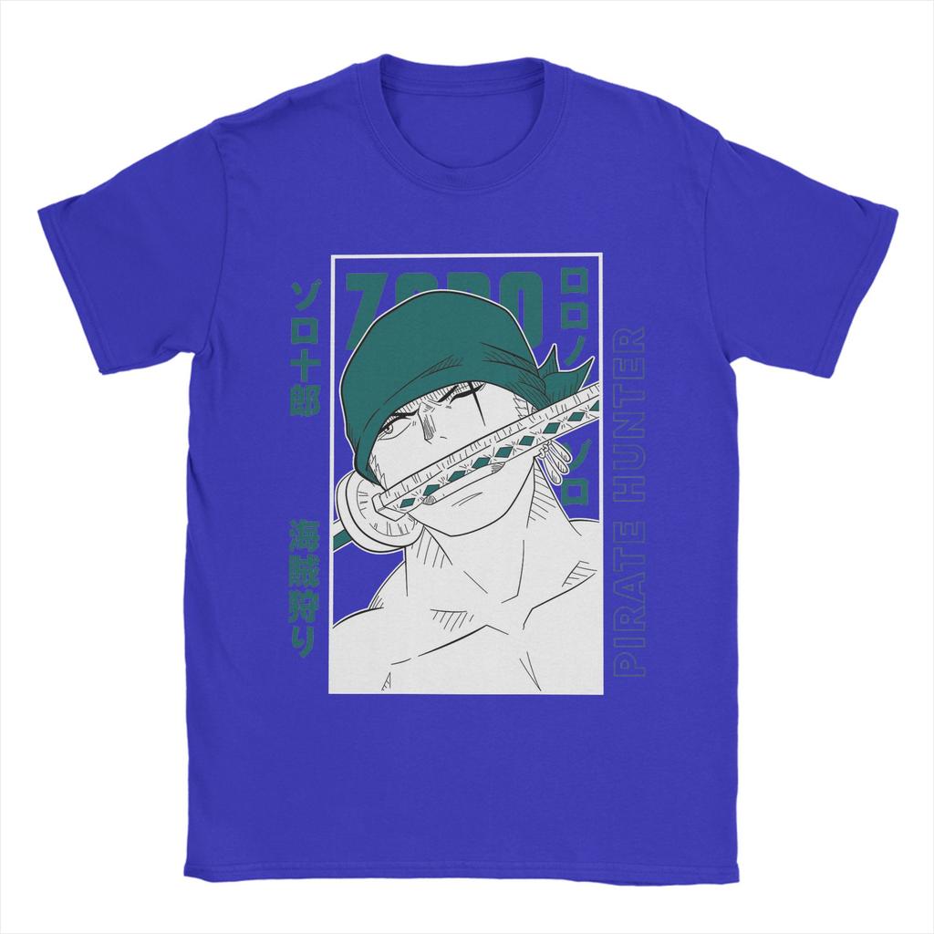Zoro Roronoa T Shirts Men Cotton Amazing TShirt O Neck Ones Pieces Tee Shirt Short Sleeve Clothes New Arrival
