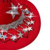 Практичные фетровые ковбойские шляпы с украшением в виде пятиконечной звезды для фестивалей, удобный унисекс западный аксессуар на Рождество
