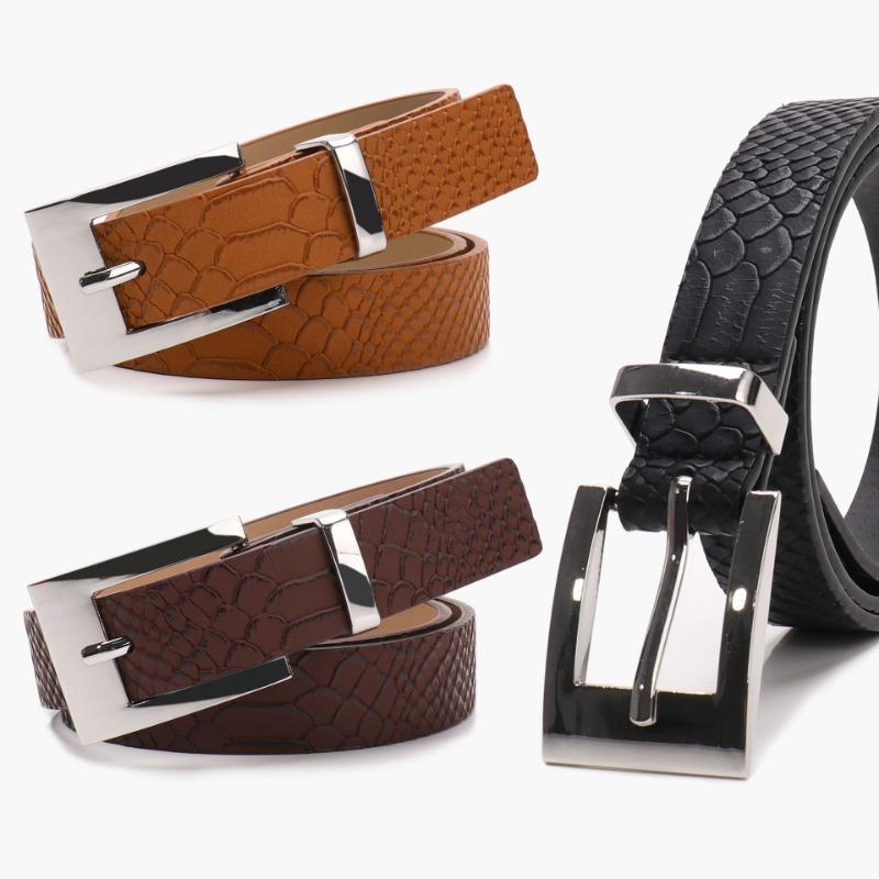 Women S Faux Snake Pattern Belt For Jeans Fashion Casual