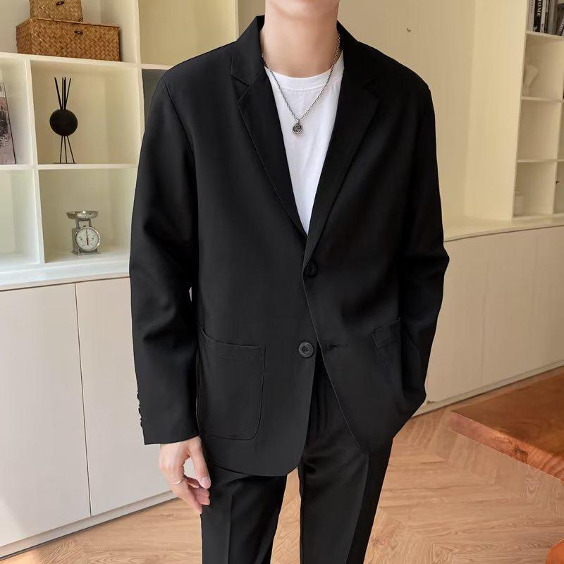 Мужской осенний универсальный повседневный пиджак в корейском стиле - модный дизайн в стиле Гонконга