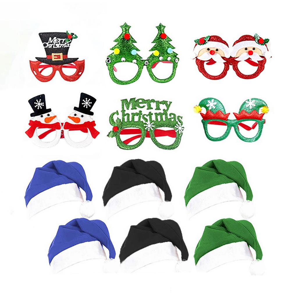 Рождественские украшения набор очков праздник взрослые дети рождественский подарок шляпа голова пряжка обруч кольцо Пэт