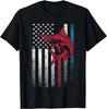 Fishing Marlin Swordfish Fish 4th of July American Flag USA Gift Unisex T-Shirt