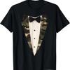 Camo Tuxedo Halloween Camouflage Costume Funny Tux Bowtie T-Shirt