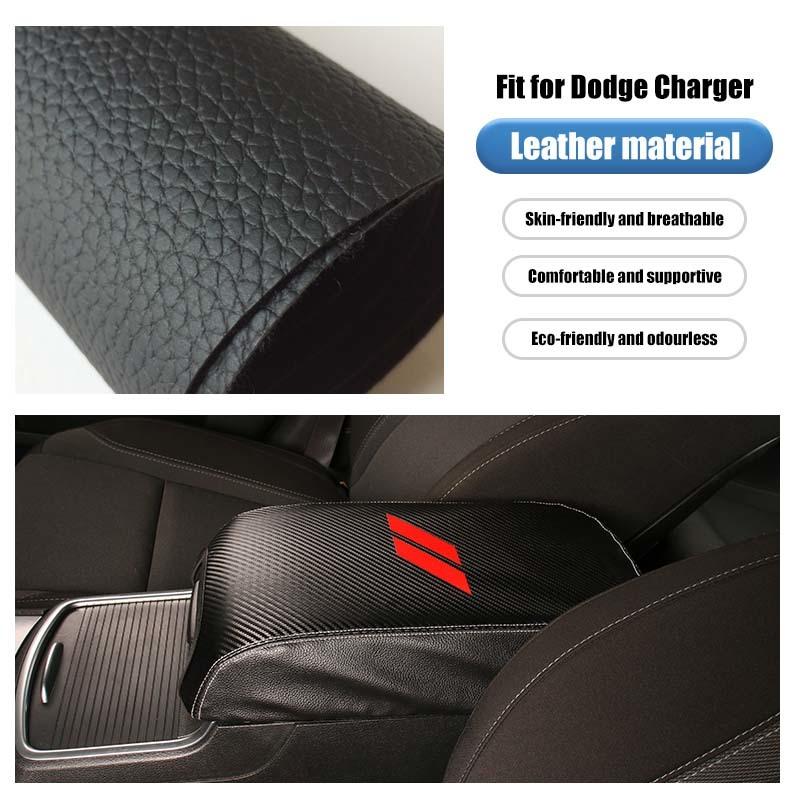 Leather Armrest Protective Cover Anti-Scratch Pad Cover For Dodge Charger 2011 Up For 300C 2011 Up Car Interior Accessories