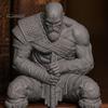 Украшение комнаты 3D-печатная статуя воина, фигурка скандинавской мифологии с декоративным оружием, коллекционный предмет для дома, офиса, игр