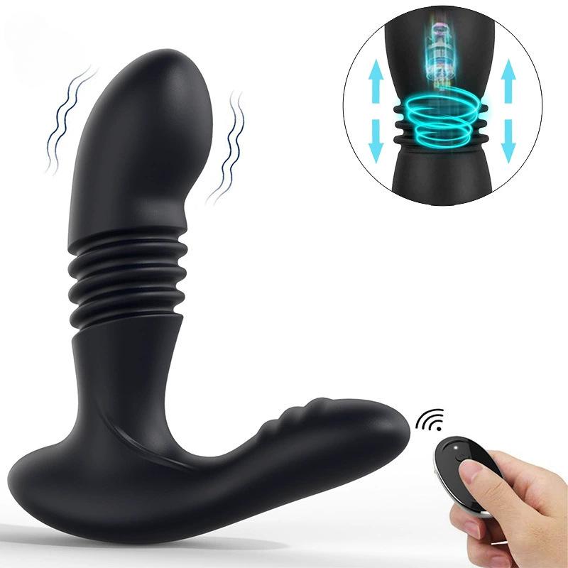 Prostate Massager for Men, Remote Control Anal Stimulator with 12 Vibration Modes, Waterproof & Rechargeable