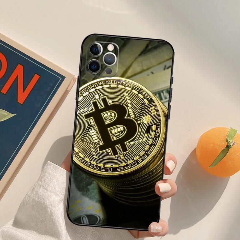 Подходит для чехла для мобильного телефона Apple Iphone15Plus, чехла для мобильного телефона Bitcoin Btc, окрашенного и устойчивого к падениям Huawei Three