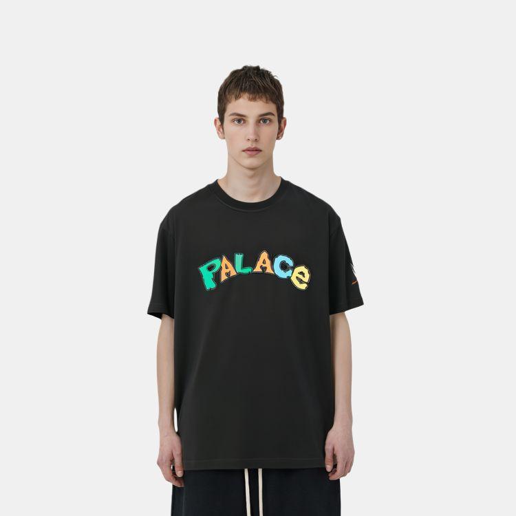 Palace Футболка X WWE Nice Day, черные топы унисекс P22TS462