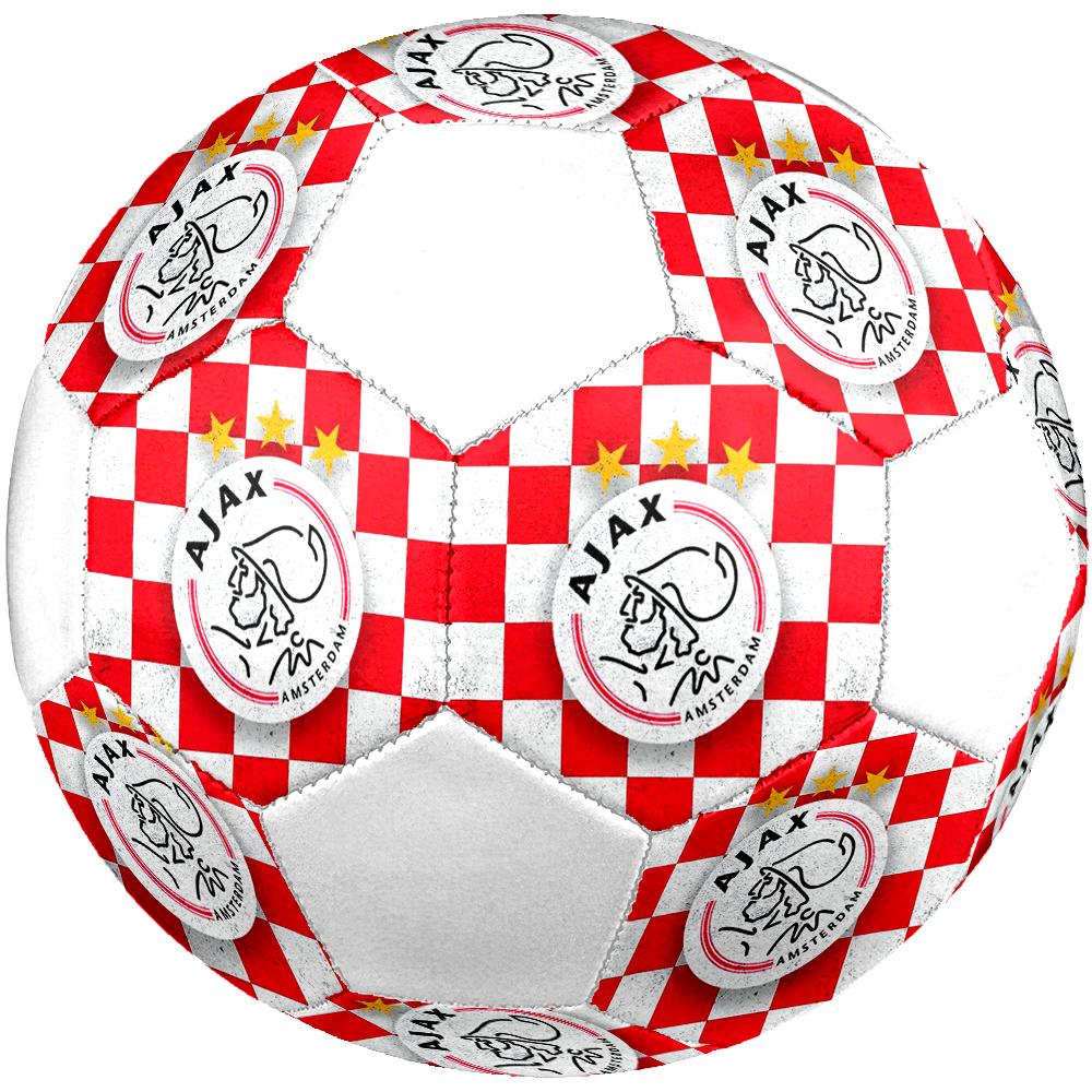 Футбольный мяч AFC Ajax Amsterdam, размер 5, разноцветный, подходит для всех возрастов, сшит машинным швом, материал ПВХ, соревновательного качества, прочный и с высоким отскоком