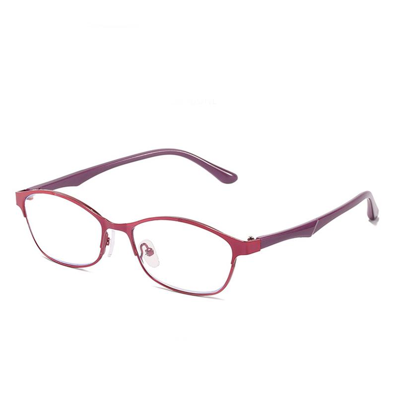 Элегантные деловые очки для близорукости в металлической оправе для мужчин и женщин, очки по рецепту с диоптриями, антисиним светом 0 ~-6,0