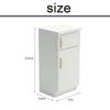 Doll Houses Freezer 1:12 Wooden Dollhouse Miniature White Refrigerator Fridge