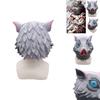 Unique Demon Slayer Kimetsu No Yaiba Hashibira Inosuke Latex Mask Perfect For Halloween