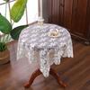 New High Needle Embroidered Tablecloth, Lace Plaid Dining Table Fabric, Household Dust Cover, Tea Table Cloth