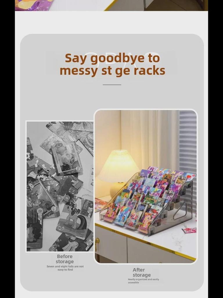 2024 Baji Guzi Ultraman & My Little Pony многослойная стойка для хранения карточек