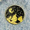 New Enamel Pin Adventure Mountains Hiking Vacation Travel Metal Connector Gift Birthday 1 Piece
