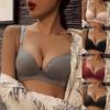 Sexy Ladies One Piece Seamless Bra Letter Printing No Steel Ring Bra Adjustable Underwear Women's Push Up Bra