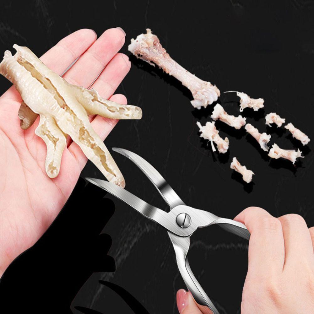 Curved Tip Chicken Feet Boneless Pliers Professional Chicken Bone Scissors Restaurant