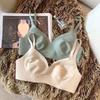Women's Seamless Bra Push Up Anti-Sagging Slimming for Large Bust Thin Style Wireless Underwear for Small Bust
