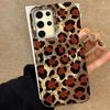 Роскошный чехол для телефона с золотым леопардовым принтом INS YK2 для женщин и девушек для Samsung Galaxy S25 S24 S23 S22 S21 S20 FE Plus Ultra Shell Cover