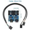 Разветвитель USB для материнской платы 9-контактный на 4 USB-адаптера, гнездо, множитель, для сборки ПК, для офисного настольного компьютера