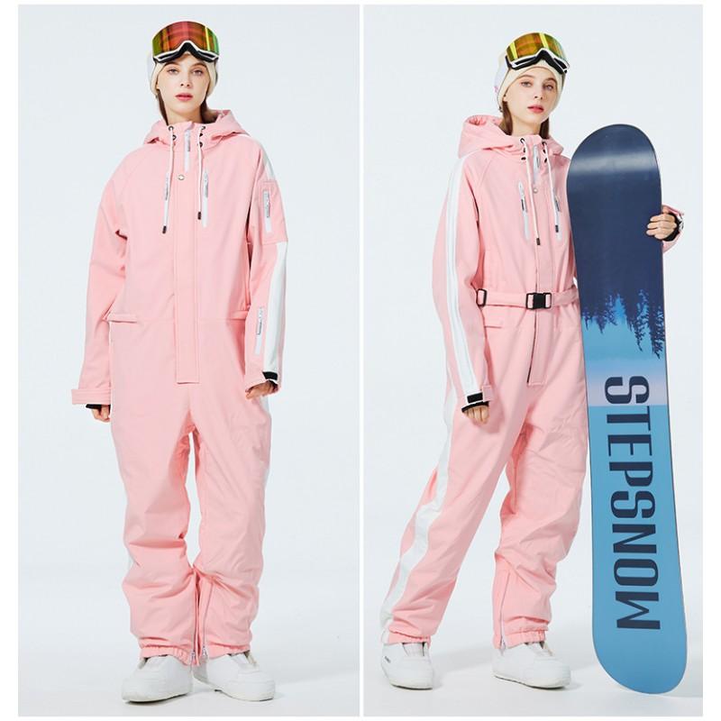 One Piece Snowsuit Unisex Winter Outdoor Windproof Waterproof Warm Ski Suit Snowboarding Skiing