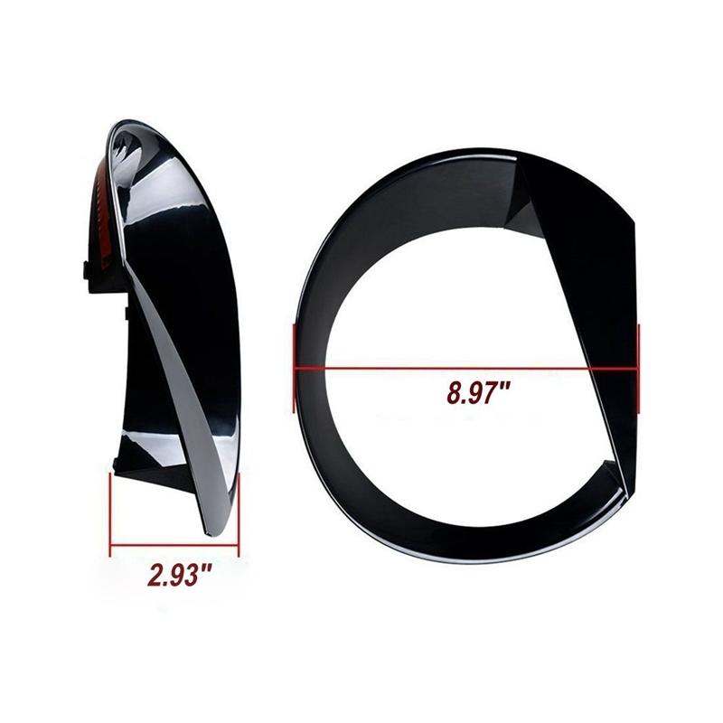 2PCS Car Front Light Headlight Angry Bird Style ABS Trim Cover For 2015 - 2021 Jeep Renegade Exterior Parts Automobiles Parts