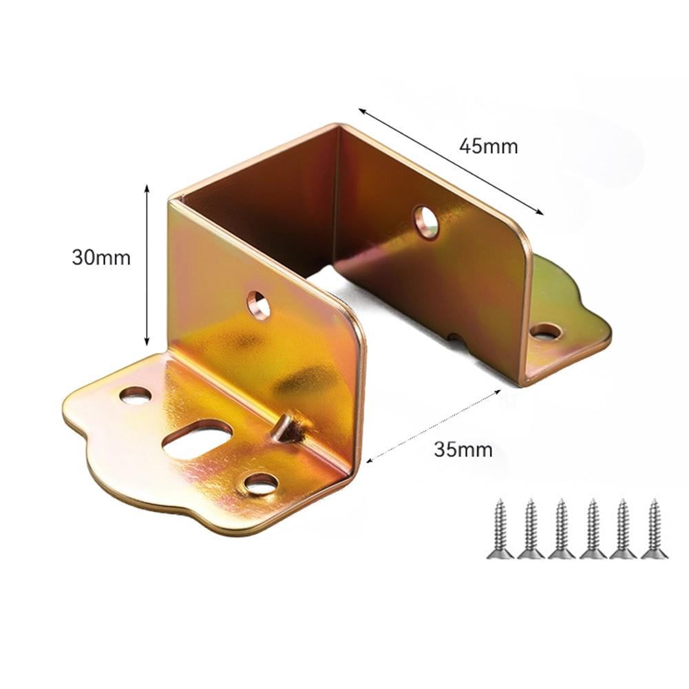 Cold-rolled Steel Construction Bed Rail Brackets Heavy Duty Support Metal Hinges