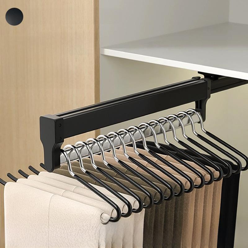 Telescopic Pull-Out Trouser Rack for Wardrobe Storage