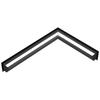 Vent Cover LUFT corner right 54,7x76,6x12 black Slim