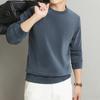 Men S Fleece Lined Solid Color Crew Neck Long Sleeve Sweatshirt