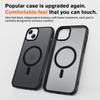 For iPhone 15 Plus Case Compatible with MagSafe TPU+PC Skin-Touch Phone Cover