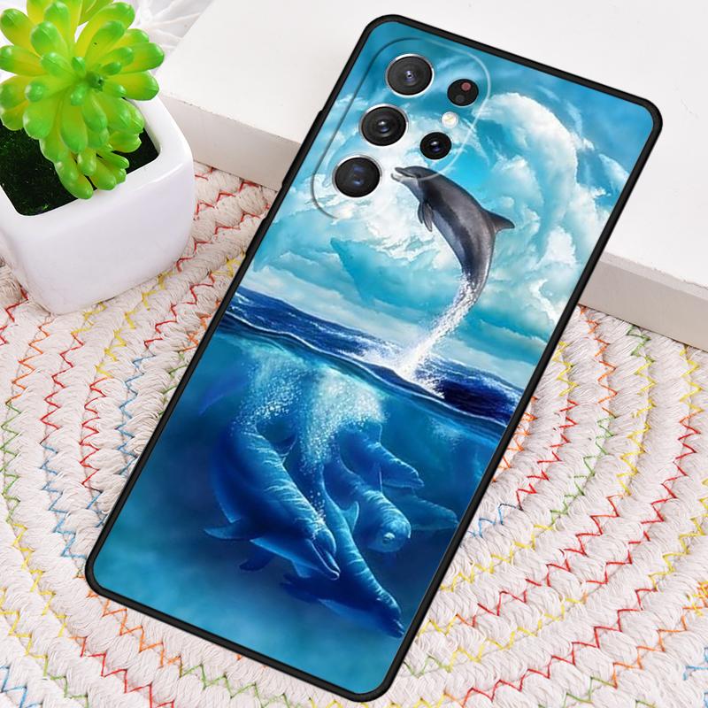 Милый Синий дельфин Морской Чехол для телефона для Samsung Galaxy note 10 pro S26 Ultra S23 S24 FE S25 S21 S22 PLUS ударопрочный Чехол