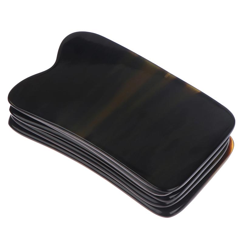 Natural Horn Guasha Board Scraping Plate Massage Tool Spa Acupuncture Scraper