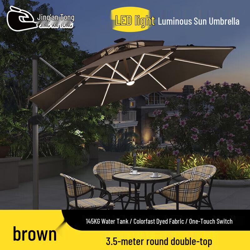 Jing'an Tong Outdoor LED Sunshade Umbrella