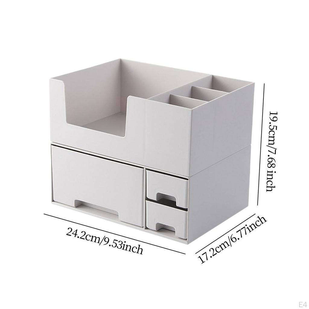 Cosmetic Storage Box Makeup Shelf Versatile Lightweight Smooth Edges Drawer Vanity