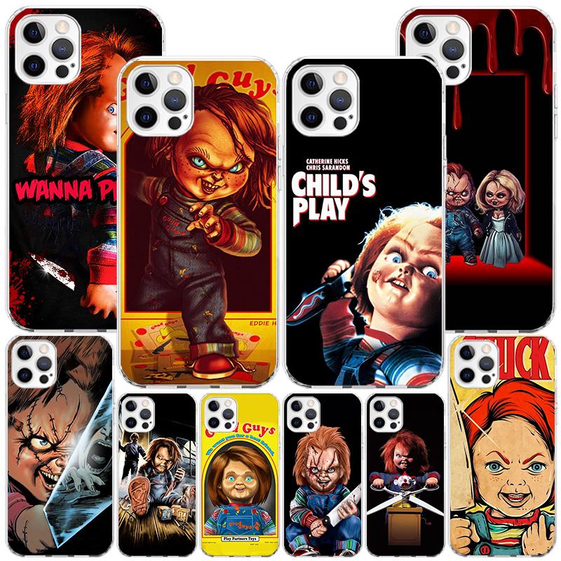 Чехол для телефона Chucky Child's Play для iPhone 17 Air 16 Pro Max 16E 15 + 14 Plus 11 12 13 Mini 7 8 SE Подарочный чехол с принтом Fundas 17 Air
