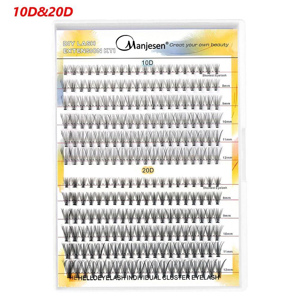 Natural Look 120/144/240 Pcs Lash Clusters DIY Eyelash Extension Kit for Beginners