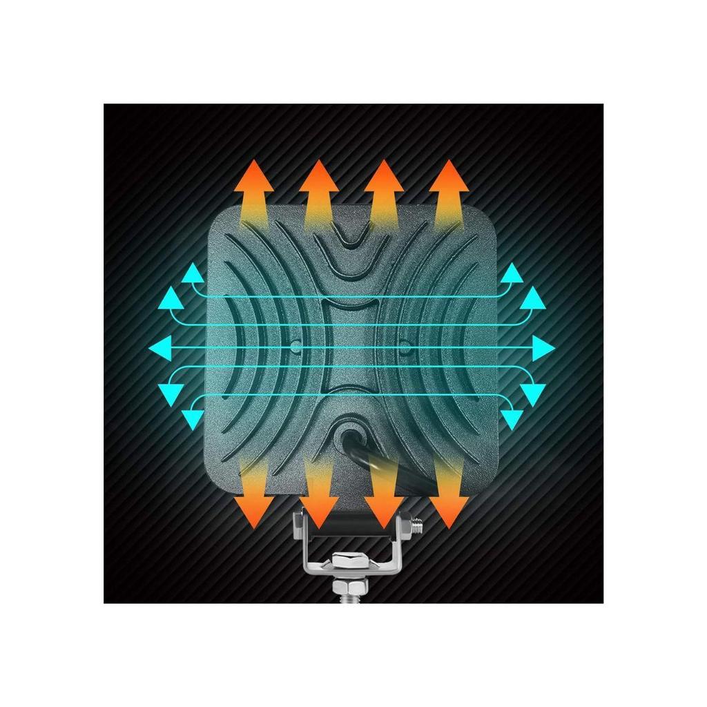 APSMOTIV Светодиодный рабочий свет для трактора, Точечный и рассеянный свет Off APSMOTIV 16 светодиодная рабочая световая панель для, Ford, Грузовиков, Лодок Точечный, Трактор | 12В-24В Алюминий