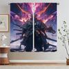 No Twin Ghost Flame Blackout Curtains Shade Curtain Living Room Decoration Black Out Curtains for Camera Window Blinds Partition