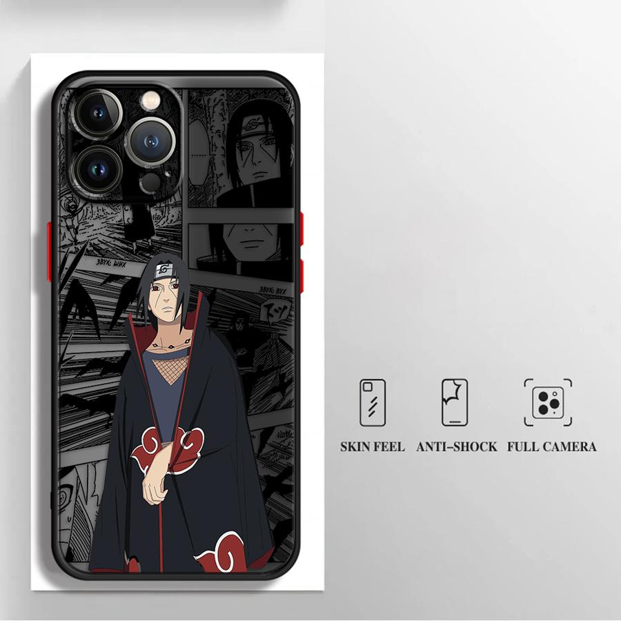 Soft shell Case for Apple iPhone 14 11 Pro Max SE 7 8 SE 6s 12 Mini 16 Pro 15 Pro Max XS X 13 Pro XR 16e Naruto Itachi
