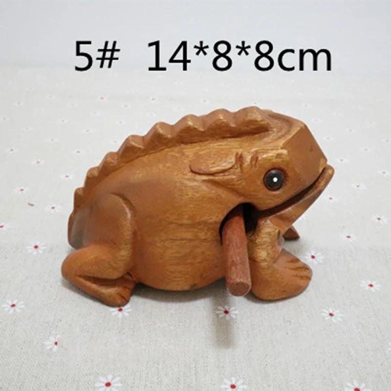Таиланд Традиционное ремесло Деревянная лягушка-талисман Квакающий музыкальный инструмент Домашний офис Деревянная лягушка Домашний декор Символ удачи