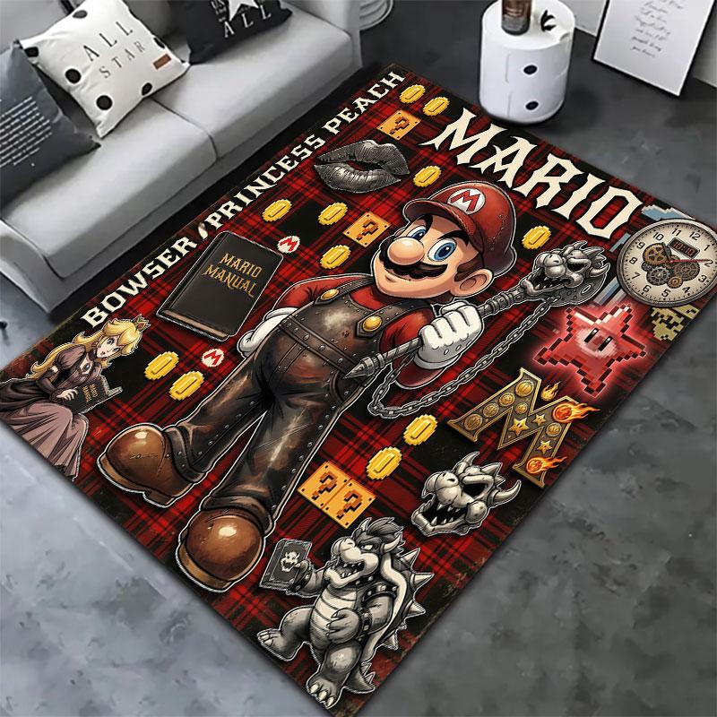 Super Mario Carpet Rug For Living Room Bedroom Home Sofa Decoration Kids Play Nonslip Floor Mat