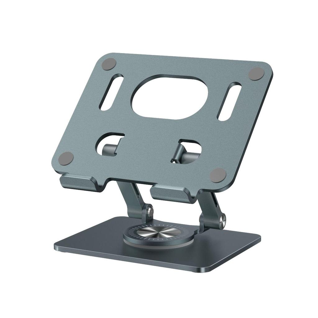 Aluminum Alloy Folding Rotating Tablet Stand with Heat Dissipation for Live Streaming and Gaming