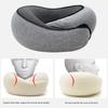 Подушка для шеи из пеноматериала с эффектом памяти, 360-градусная подушка для самолета с регулируемой застежкой